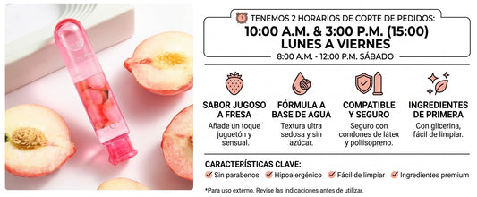 LUBRICANTE INTIMO SABOR A FRESA